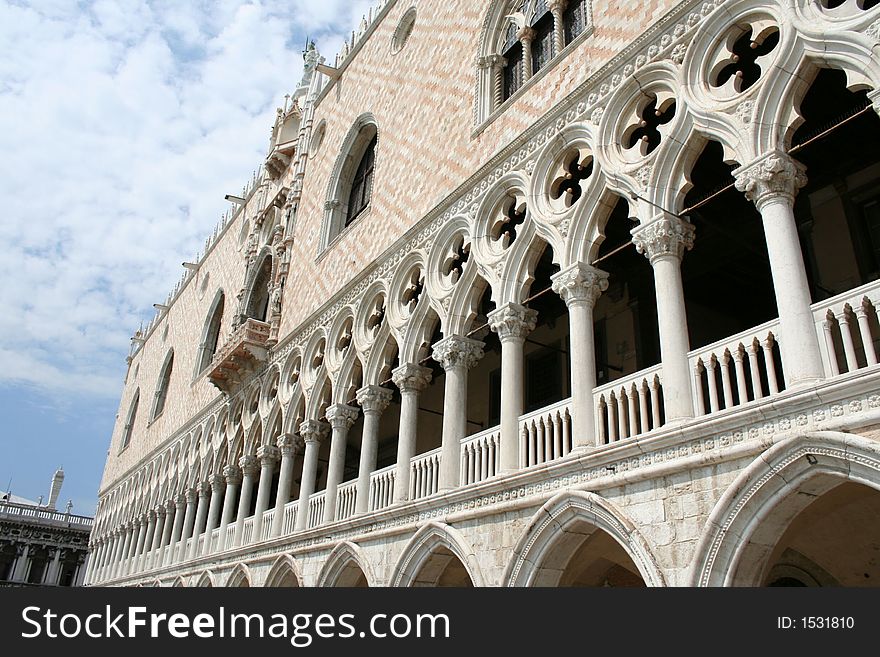 The doge palace from venice. The doge palace from venice