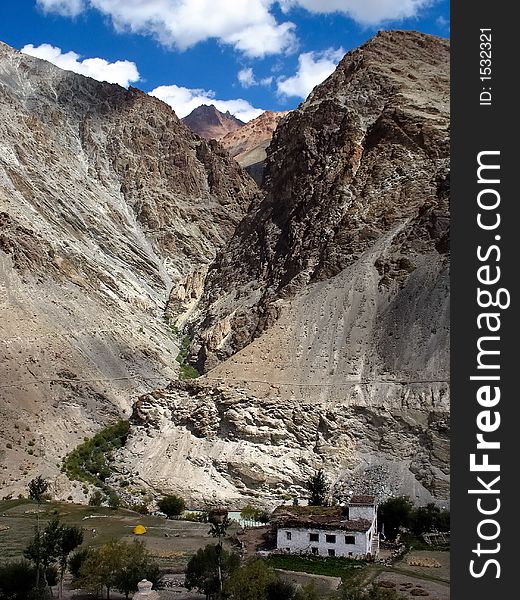 Little village, Zanskar valley, Ladakh, India. Little village, Zanskar valley, Ladakh, India.