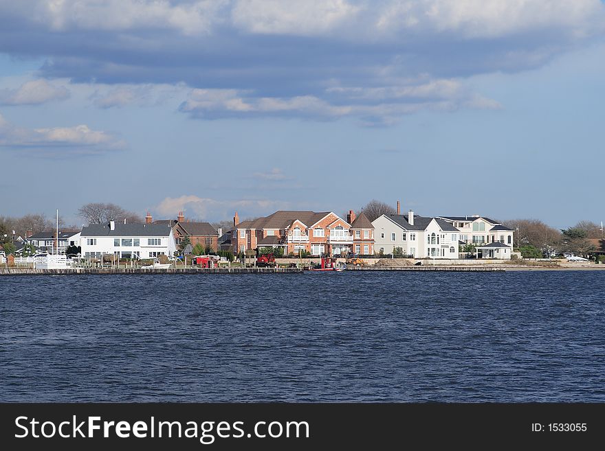 Waterfront property on long Islands Great South Bay