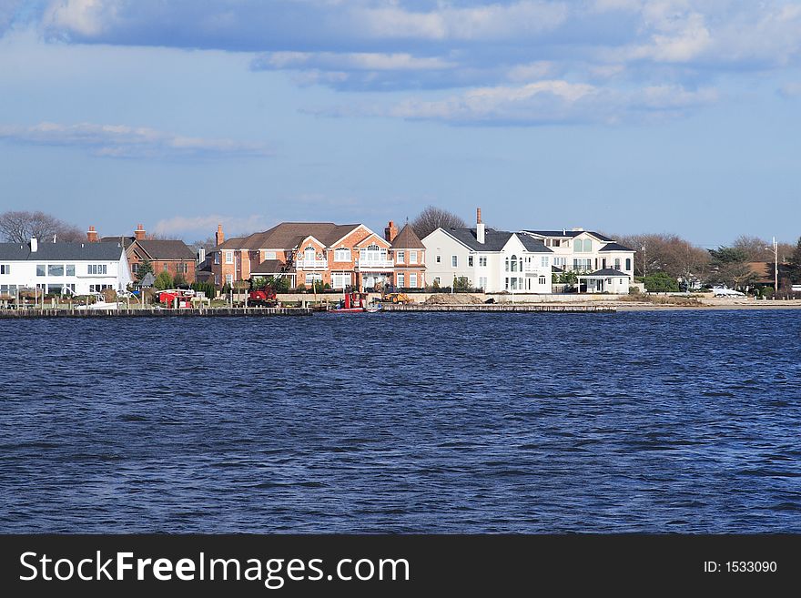 Waterfront property on long Islands Great South Bay