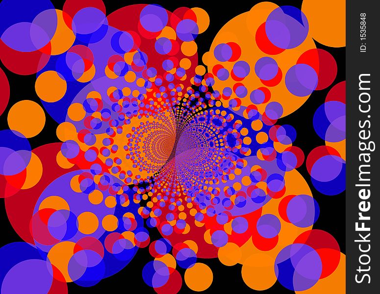 Fractal Background - Round Colorful Shapes 2