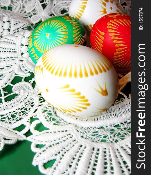 Frilly Easter egg  like decoration
