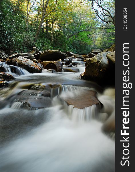 Middle Prong River in the Great Smoky mountains, Tennessee. Middle Prong River in the Great Smoky mountains, Tennessee