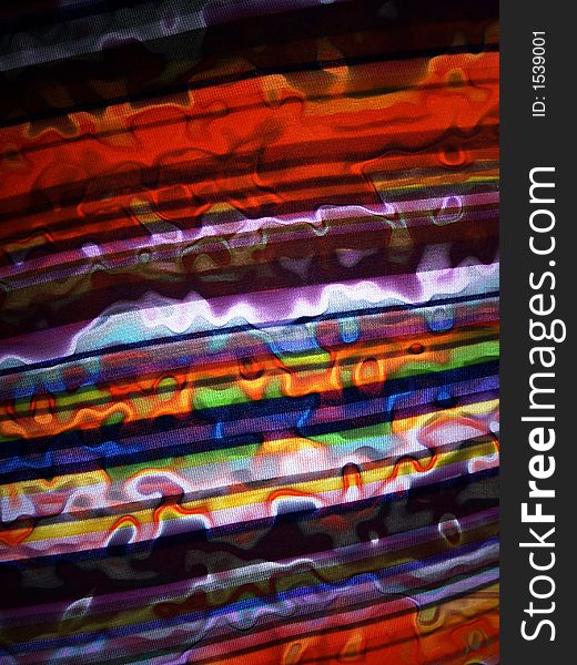 Abstract of colourful fabric with warping effect. Abstract of colourful fabric with warping effect