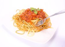 Colorful Spaghetti Bolognese Stock Image Colorful Spaghetti Bolognese Stock Image