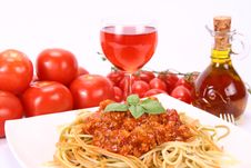 Colorful Spaghetti Bolognese Stock Photo Colorful Spaghetti Bolognese Stock Photo