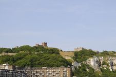 Buildings And White Cliffs From Dover UK Stock Photos