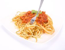 Spaghetti Bolognese Royalty Free Stock Photo