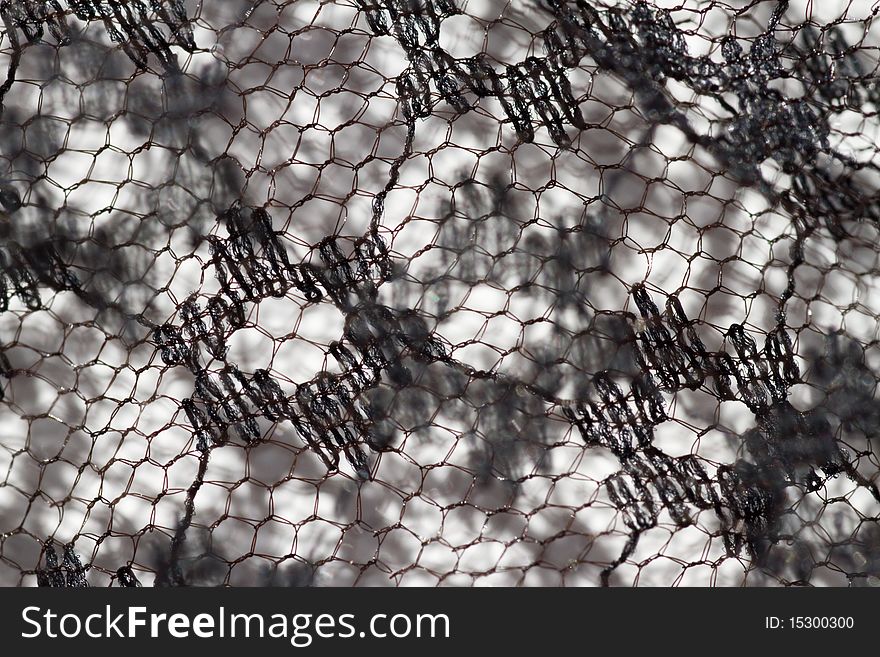 Close up of lace in black and white. Close up of lace in black and white