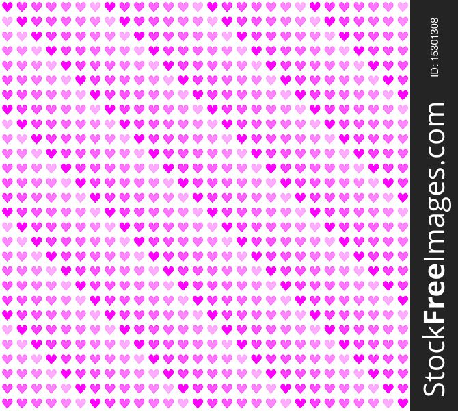 Romantic background with pink hearts over white . The width and height of the one heart are 200 px . Romantic background with pink hearts over white . The width and height of the one heart are 200 px .