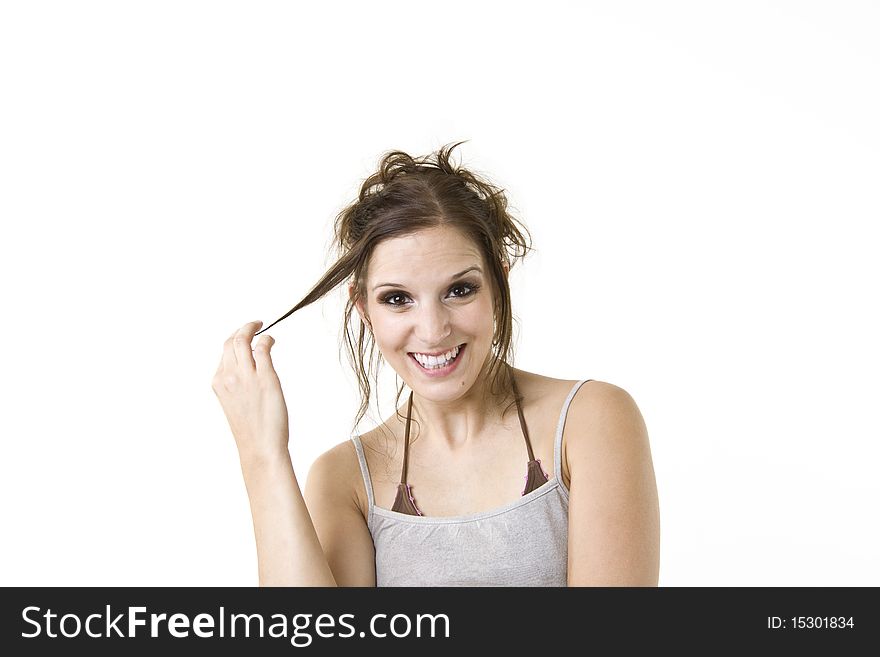 Fashion Haircut Female Portrait