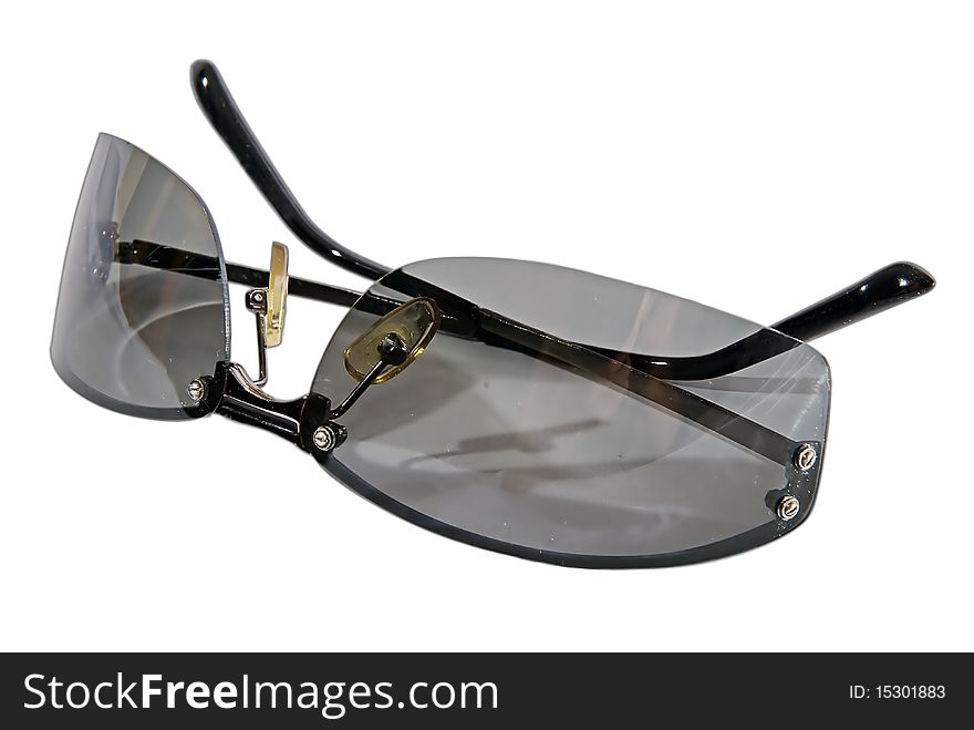 Classic Black Glasses (isolated)