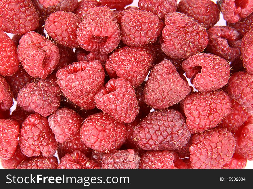 Raspberries background