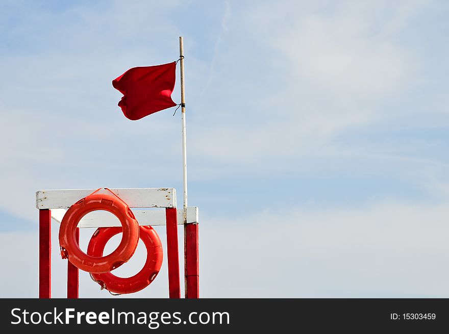 Red high chair s lifeguard