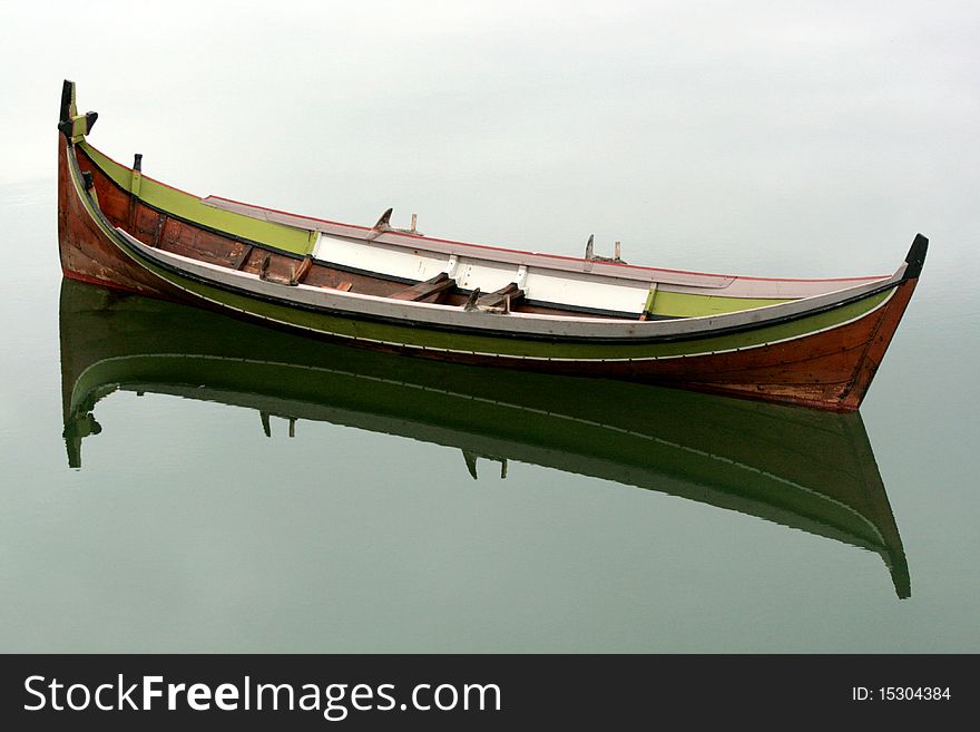 Traditional fishing boat near Kerringoy, Norway. Traditional fishing boat near Kerringoy, Norway