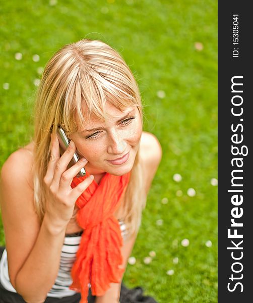 Young Woman With Mobile Phone