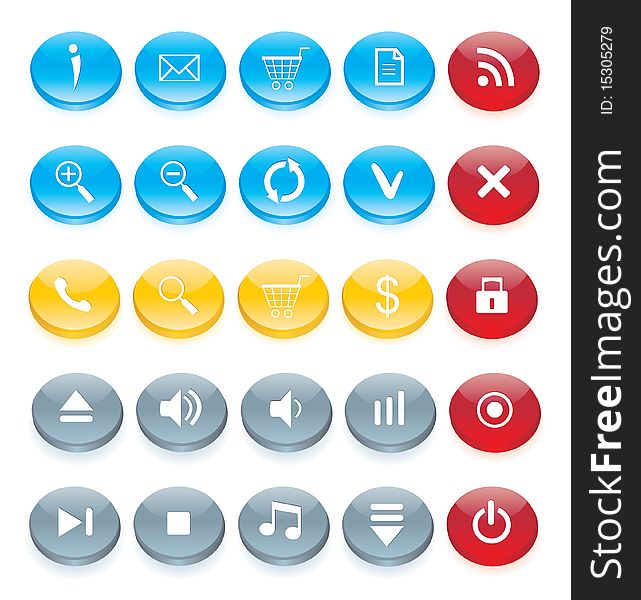 Icon Set For Web Interface