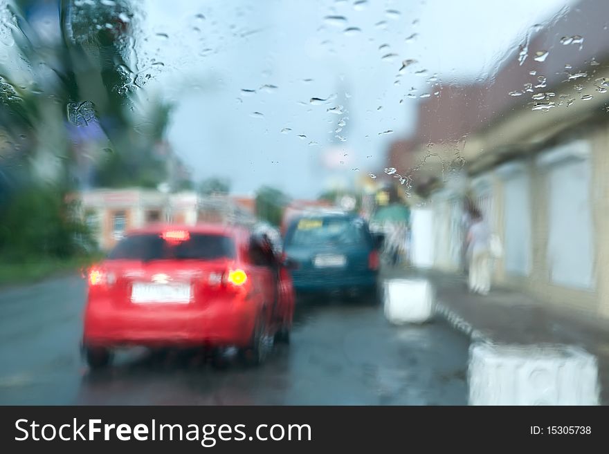 Rainy life of a city  Car