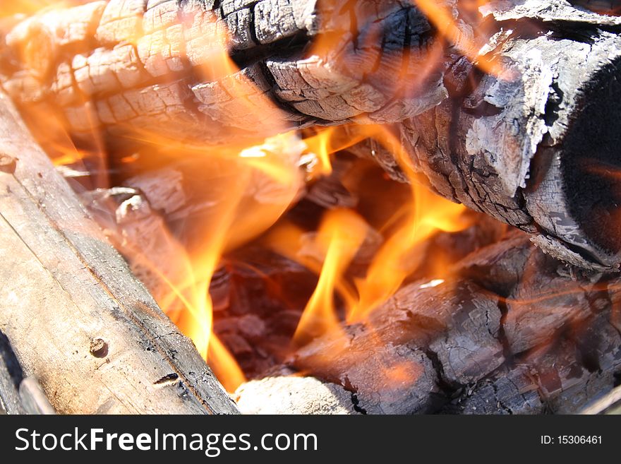 Fiery coals