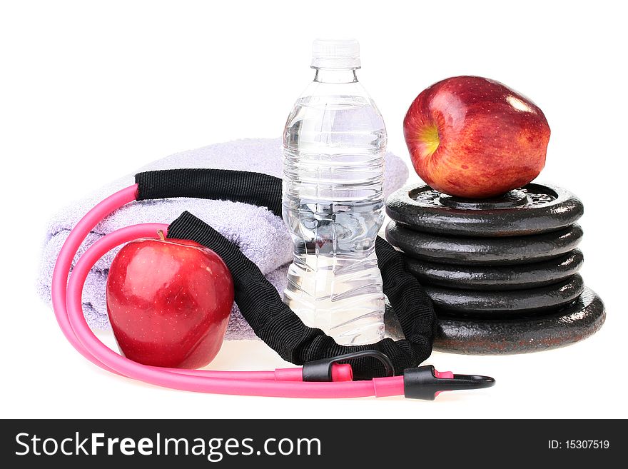 Subjects connected with a healthy way of life, sports, fruit, water. Subjects connected with a healthy way of life, sports, fruit, water.