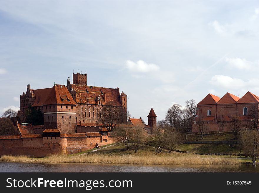 Old castle of the Teutonic Knights Malbork - Poland