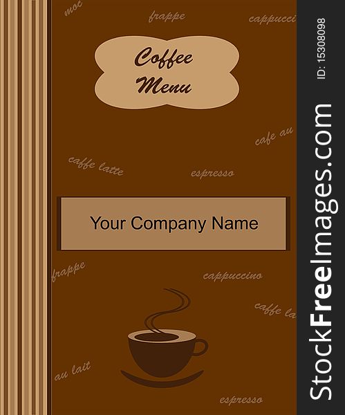 Coffee Menu Cover