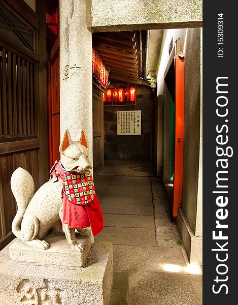 Entrance to a Japanese Temple.