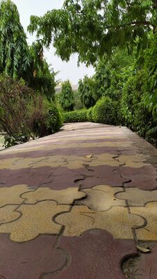 Beautiful Gardeen, Beautiful Place In India , Beautiful Birds Royalty Free Stock Photo