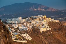 Santorini During Sunset Royalty Free Stock Photos Santorini During Sunset Royalty Free Stock Photos