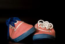 A Pair Of Retro Girls Sneakers Stock Photos A Pair Of Retro Girls Sneakers Stock Photos