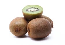 Kiwi Fruit On White Background Stock Images Kiwi Fruit On White Background Stock Images
