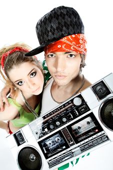 Musical Couple Royalty Free Stock Photos Musical Couple Royalty Free Stock Photos