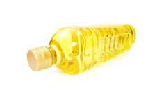 Bottle Of Sunflower Oil Royalty Free Stock Photos