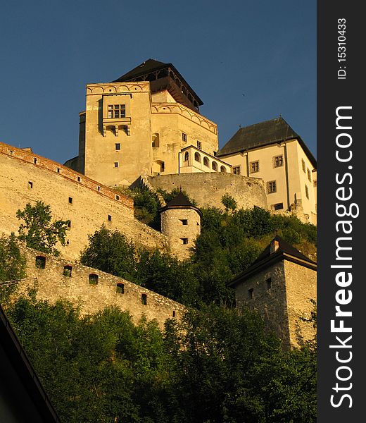 Royal castle on Trencin (Slovakia)