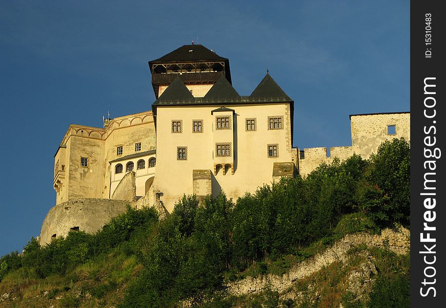 Royal castle on Trencin (Slovakia)