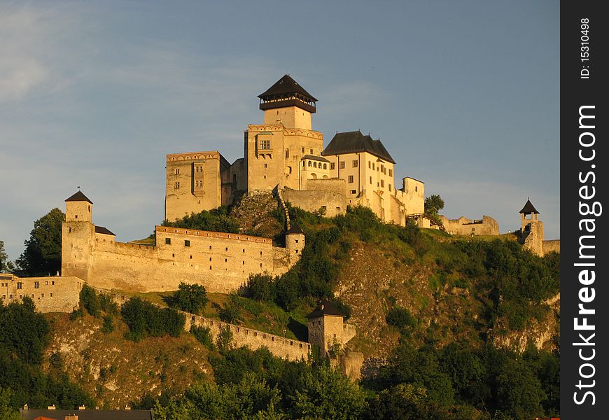 Royal castle on Trencin (Slovakia)