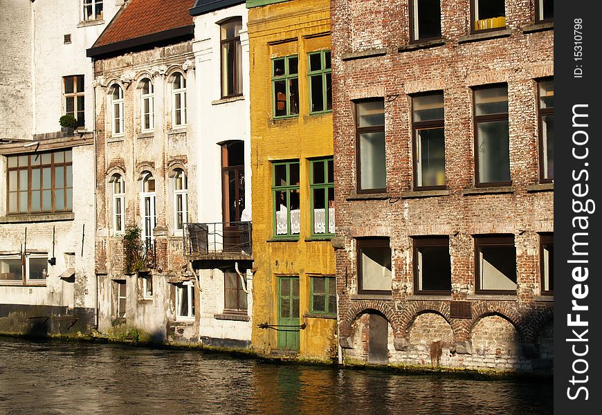 Picture of Ghent, Belgium in a sunny day. Picture of Ghent, Belgium in a sunny day