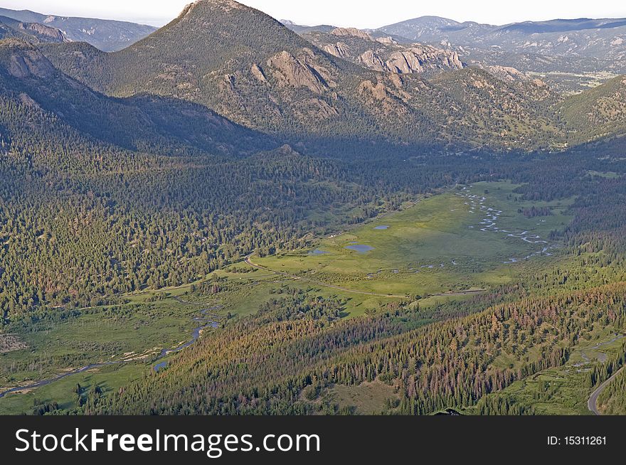 River Meanders In A Glaciated Valley