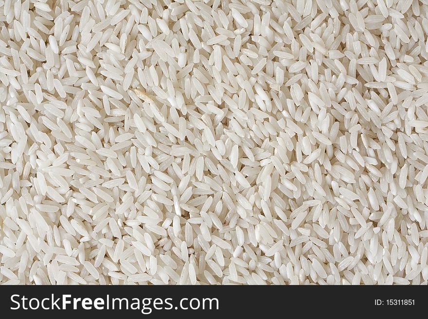 Close up on a pile of rice.