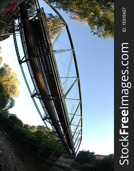 A picture of a Bridge I shot in London Ontario before it was demolished, I shot this photo from below the bridge beside a river. A picture of a Bridge I shot in London Ontario before it was demolished, I shot this photo from below the bridge beside a river.