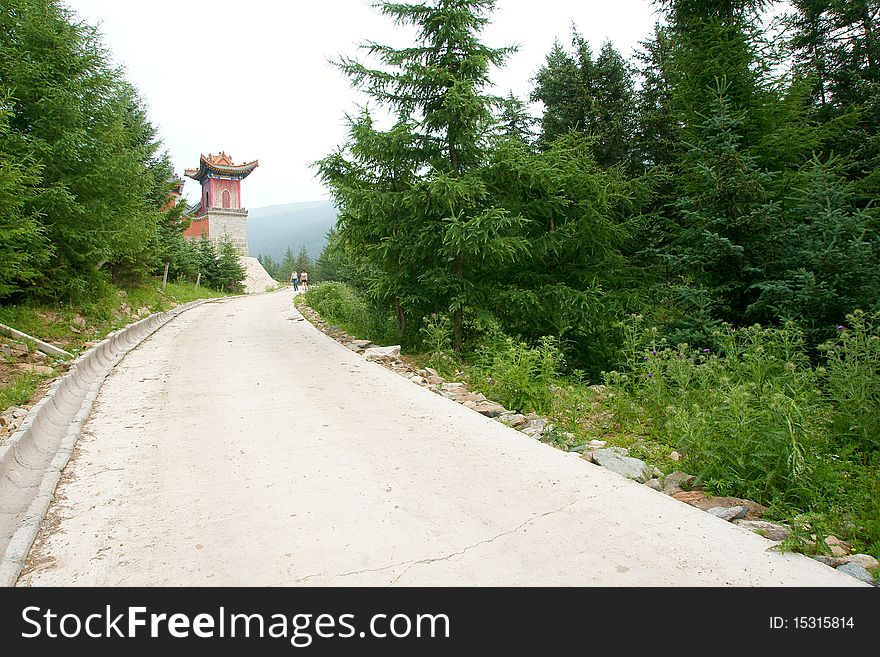 The summer scenery of Wutai Mountain, Shanxi, China. Mount Wutai is one of the most famous Buddhist spots. The summer scenery of Wutai Mountain, Shanxi, China. Mount Wutai is one of the most famous Buddhist spots.