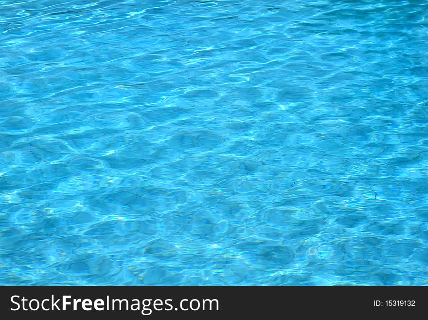 Water background in swimming pool