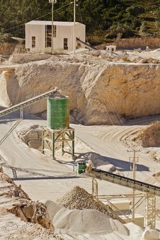 Sand & Stone Quarry Royalty Free Stock Photo Sand & Stone Quarry Royalty Free Stock Photo