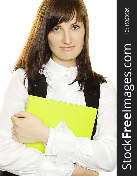 Businesswoman With A Folder