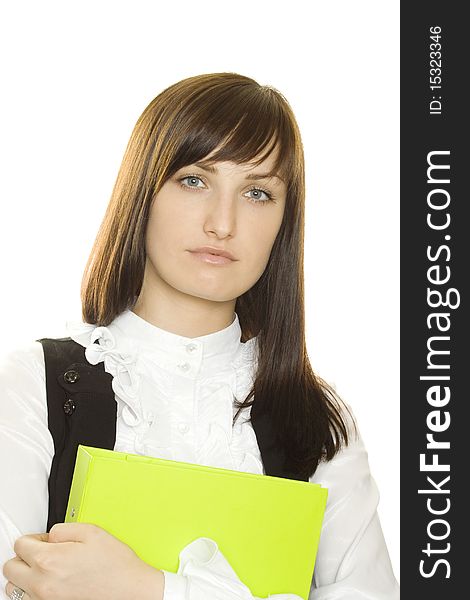 Businesswoman With A Folder