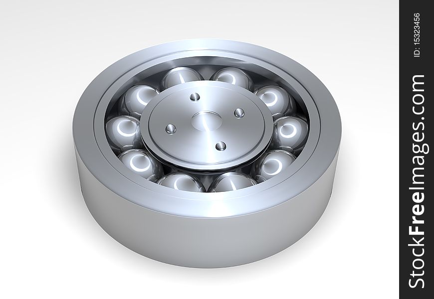 3d image of isolated bearing