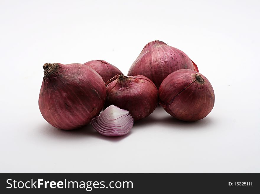 Red Onions Isolated