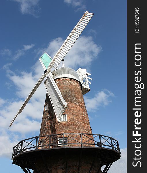 A Traditional Large Working Flour Milling Windmill. A Traditional Large Working Flour Milling Windmill.