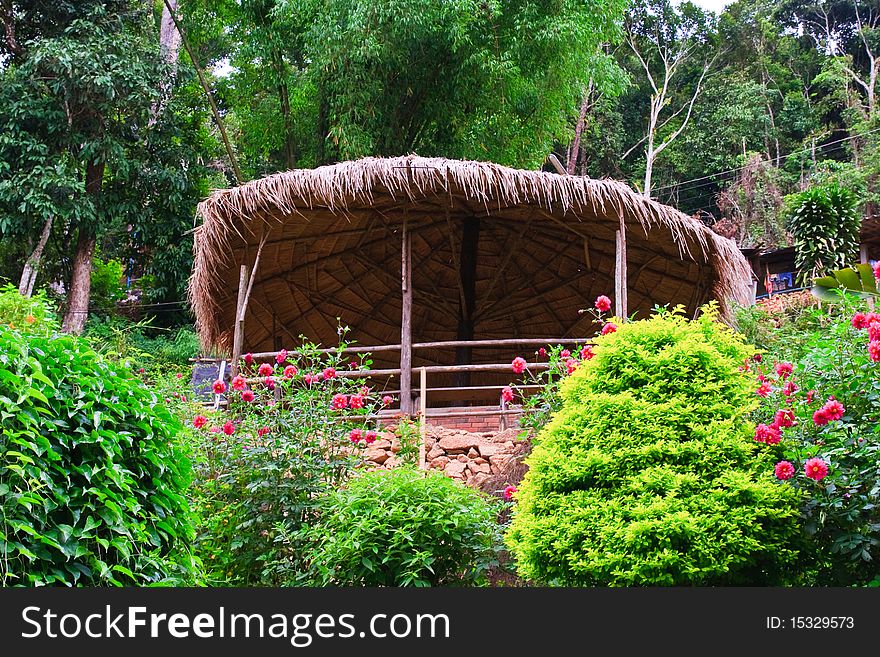 Thai hill-tribe style hut