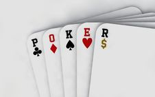 Poker Cards (neutral Background) Stock Image Poker Cards (neutral Background) Stock Image